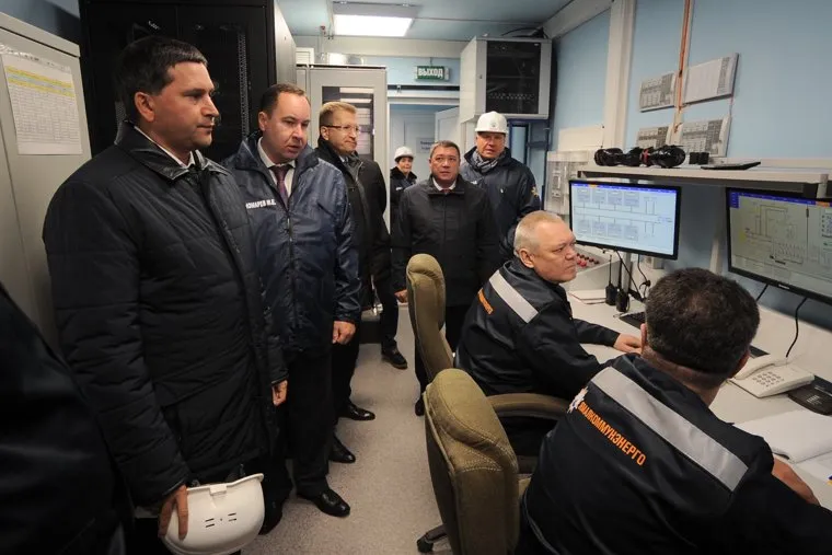 Открытие ГПА ТЭЦ-1 Ямалкоммунэнерго и детского сада в поселке Тазовский, ЯНАО