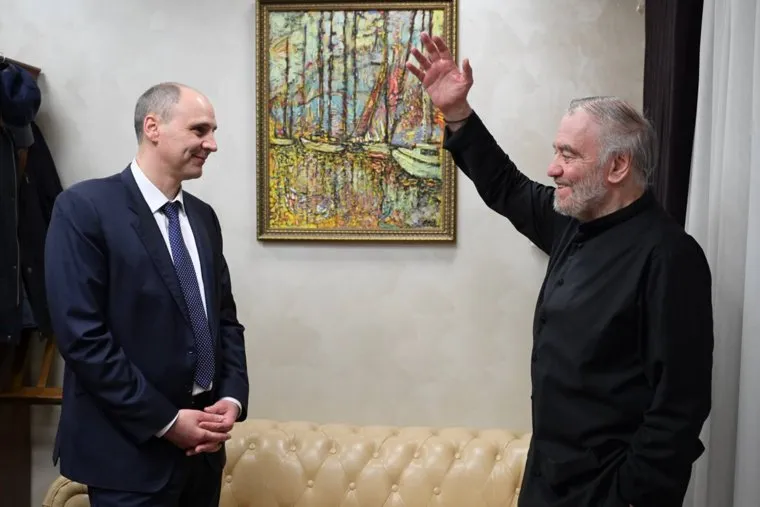 Паслер (слева) и Гергиев обсудили развитие культуры на Среднем Урале
