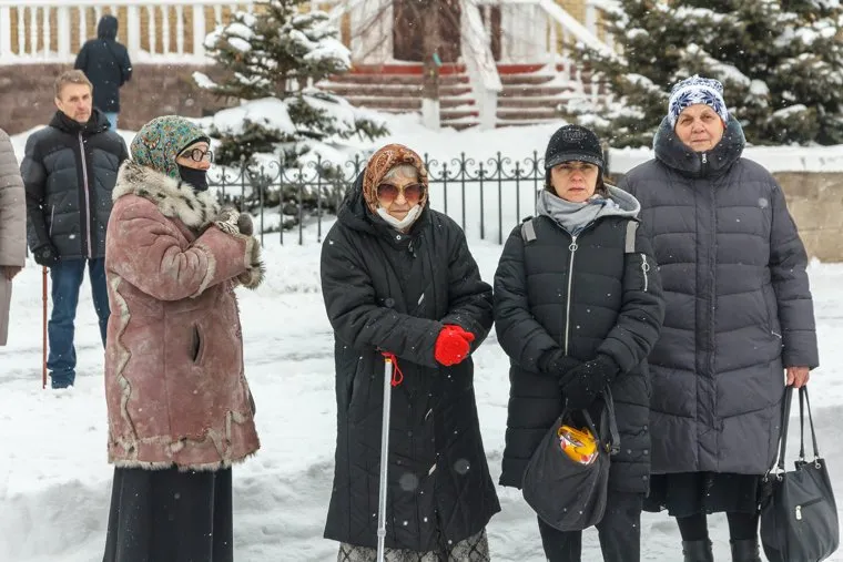 Панихида по погибшим 31 декабря 2018 года. Магнитогорск