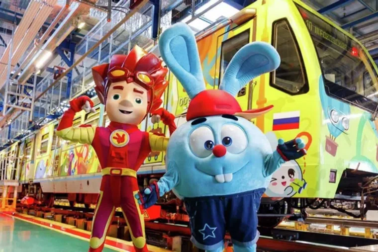 Поезд с героями мультиков будет курсировать по Арбатско-Покровской линии до мая 2026 года