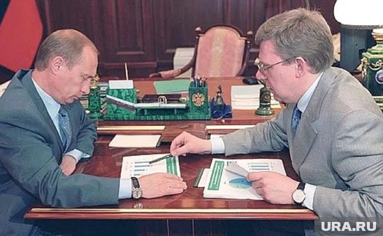 Путин и министр финансов Кудрин (архивное фото)