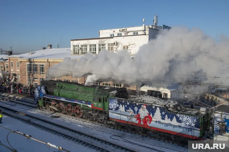 В Перми поезд Деда Мороза пробудет до 20:30