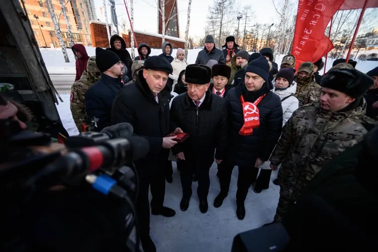 Кандидат в президенты от КПРФ Николай Харитонов. Екатеринбург