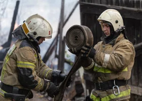 В Кургане при пожаре в бане пострадал подросток