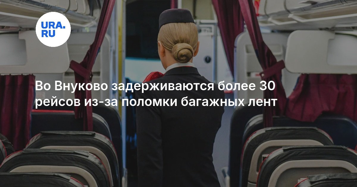 Во Внуково задерживаются более 30 рейсов из-за поломки багажных лент