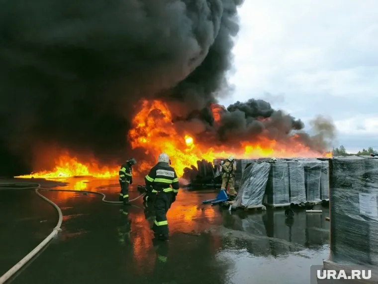 Площадь пожара составила 2700 кв. м.