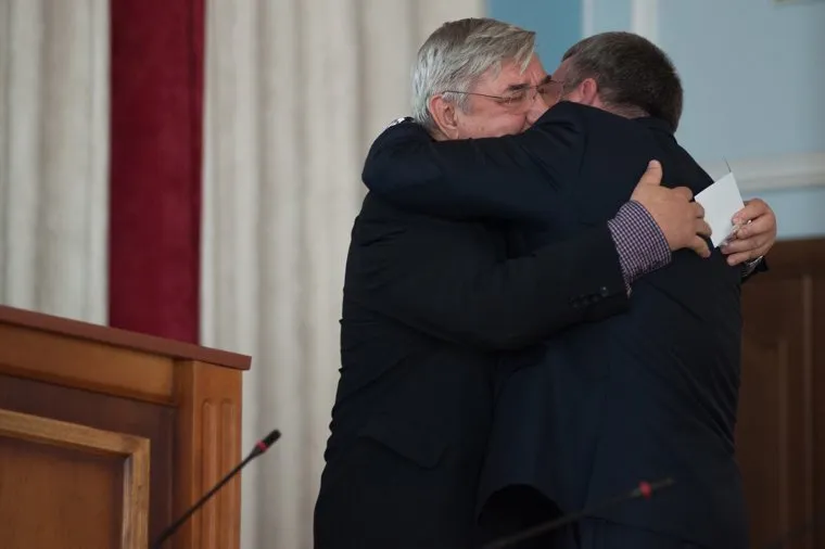 Прощальная речь генерал-лейтенанта полиции Михаила Бородина с постом начальника ГУ МВД по Свердловской области. Екатеринбург, бородин михаил, ралдугин владимир