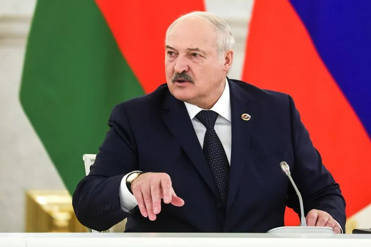 Владимир Путин и Александр Лукашенко на заседании высшего Госсовета союзного государства России и Белоруссии. Москва