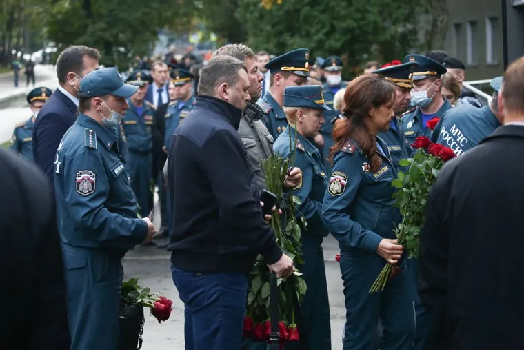 Прощание с Евгением Зиничевым. Москва