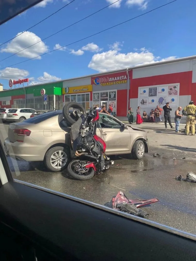 В Кургане разбился мотоциклист в аварии на улице Гагарина
