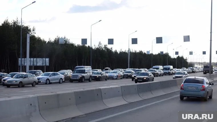 Движение затруднено по направлению в центр города