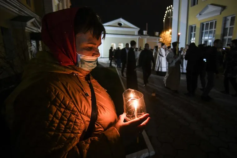 Прибытие благодатного огня в Екатеринбург. Екатеринбург