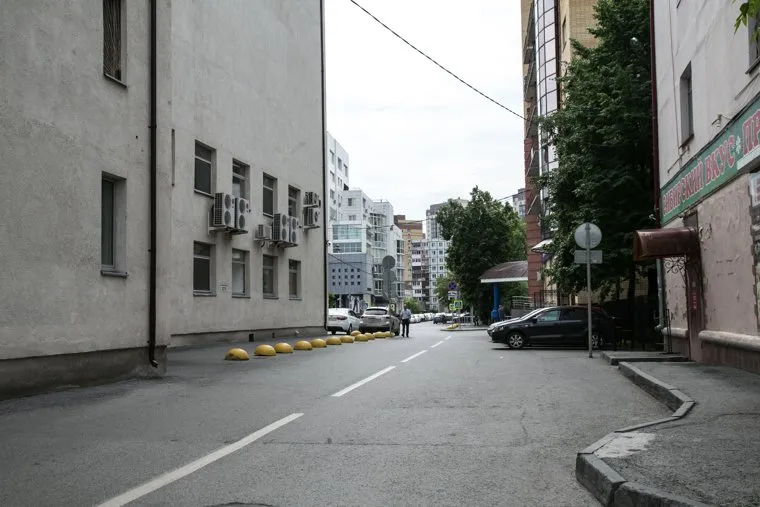 Улица Дзержинского , которая будет реконструирована. Тюмень, ул дзержинского