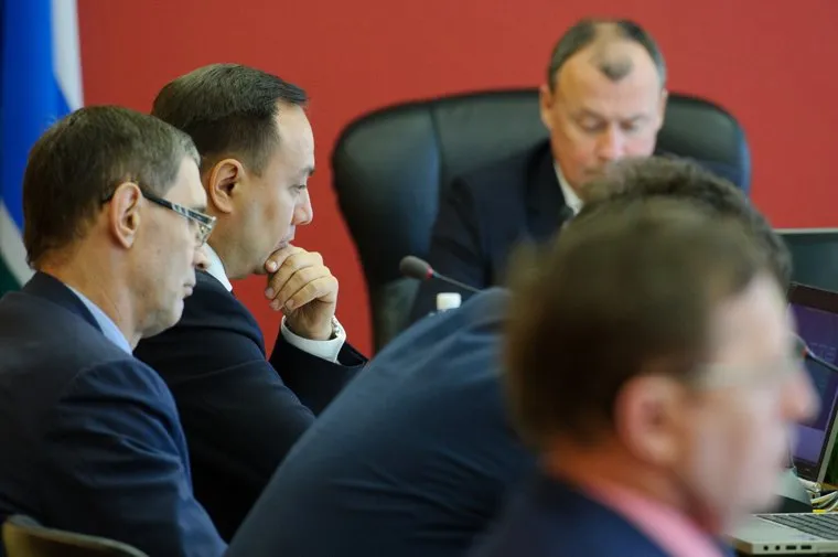Заседание правительства СО под председательством Алексея Орлова. Екатеринбург, зырянов сергей, салихов азат, креков павел, орлов алексей, заседание правительства со