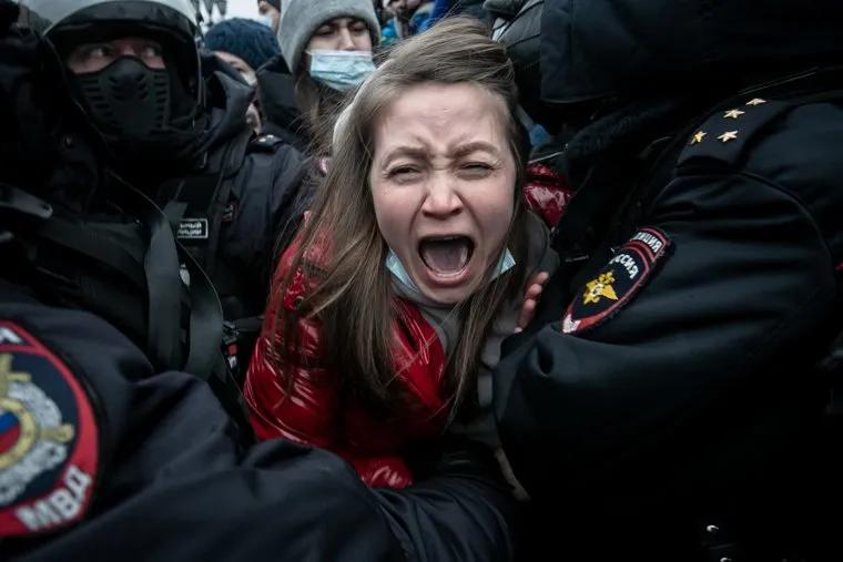 Несанкционированный митинг оппозиции. Москва