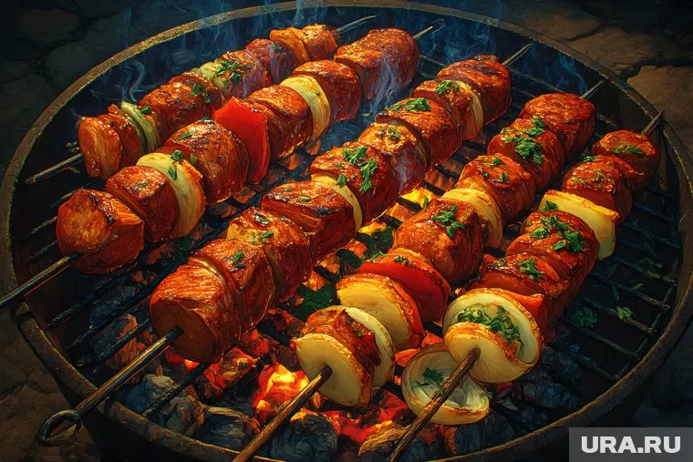 Курганцы смогут перекусить шашлыком на ярмарке