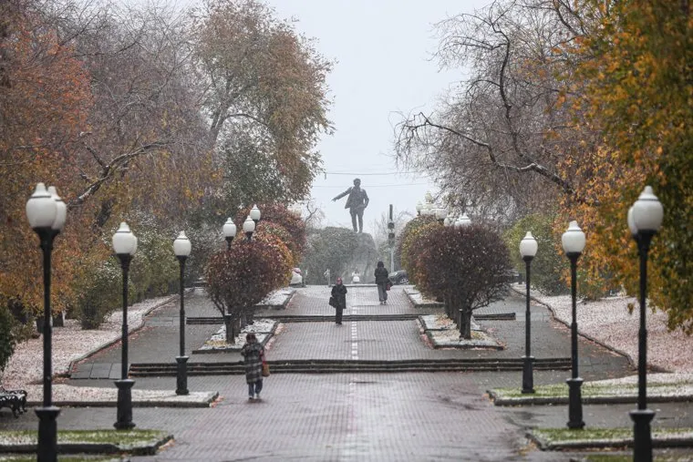 Первый снег. Екатеринбург