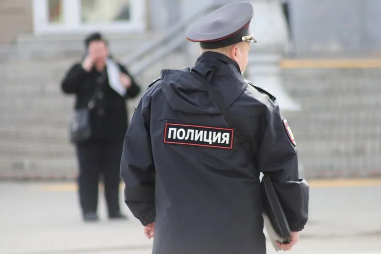 Патруль полиции в городе. Курган