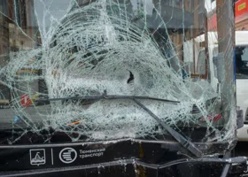 В Тюмени автобус протаранил «маршрутку» 