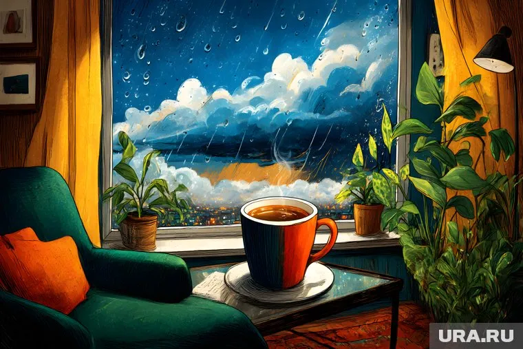 Непогоду лучше всего пережидать за кружечкой горячего чая