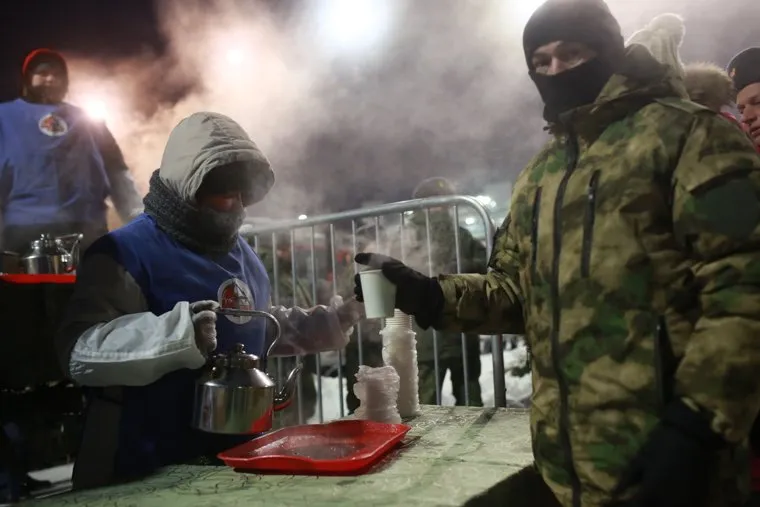 Отправка мобилизованных. Тюмень 