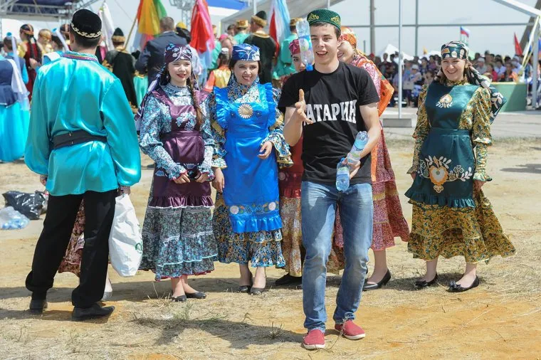 Сабантуй. Троицк, татарин, жонглер
