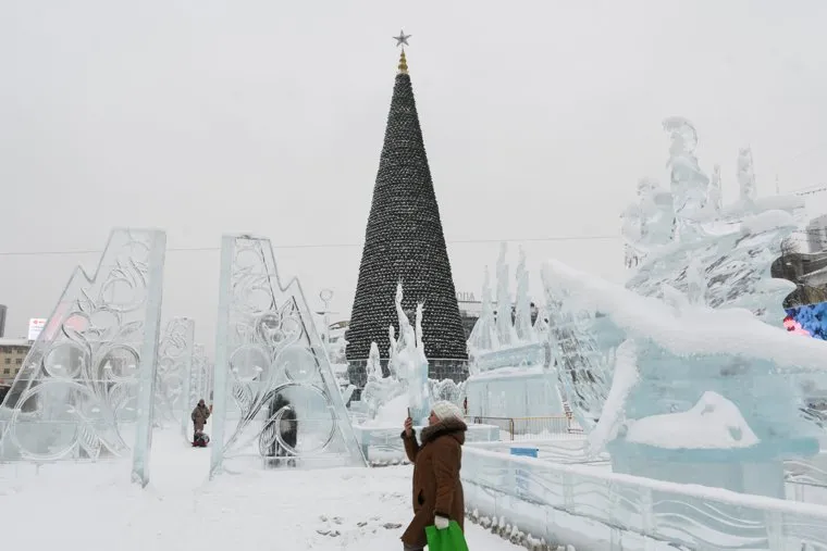 Ледовый городок. Екатеринбург