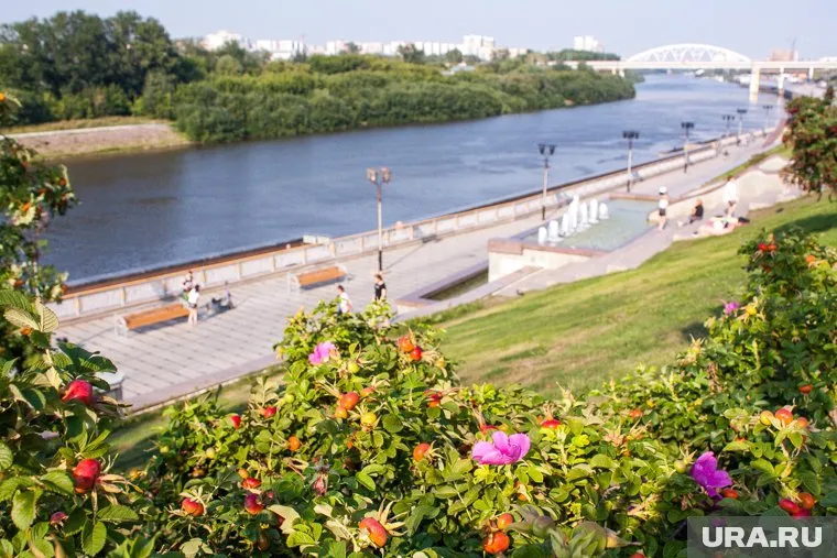 Ранее тюменцам запретили сидеть и ходить по газонам на набережной