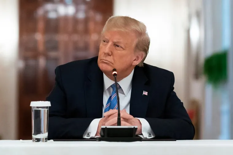 Дональд Трамп. stock