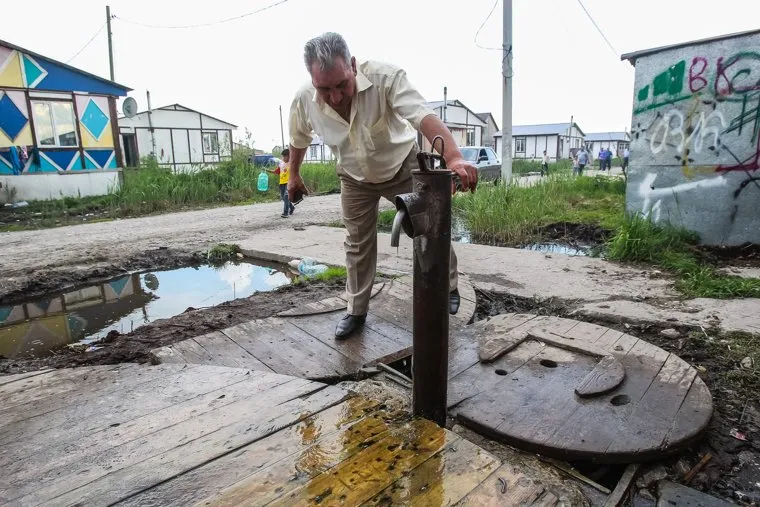 Цыгане на болоте. Тюмень