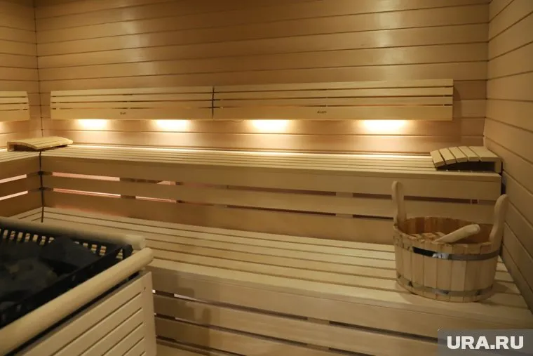 На первом этаже дома расположена сауна