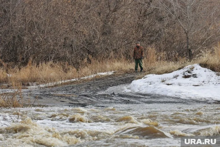 У села Ильинка пик паводка приходится до 2 мая