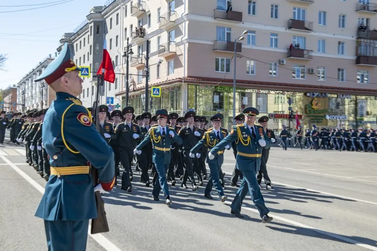 Парад.Бессмертный полк. Пермь