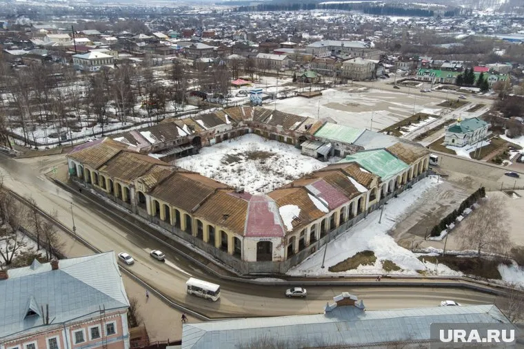 Здание Гостиного двора является символом купеческого Кунгура