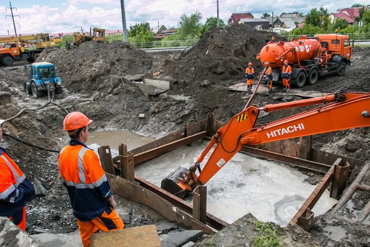 Устранение крупной коммунальной аварии. Курган