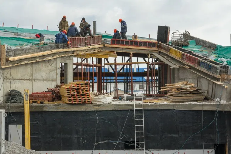 Строительство парка "Притяжение". Магнитогорск