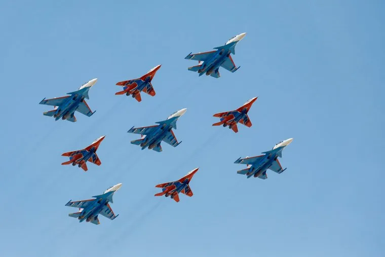 Генеральная репетиция парада Победы в Москве