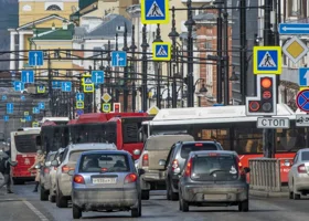 В Перми из-за пробок существенно задерживается общественный транспорт