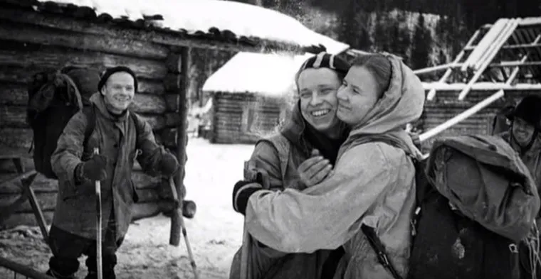 Фото группы Дятлова с пленки дятловцев