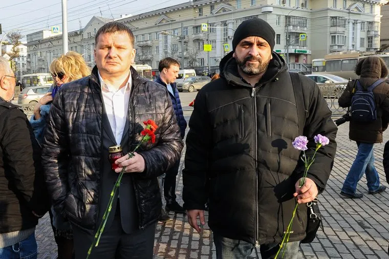 Акция памяти погибших при пожаре в Кемерове в ТЦ