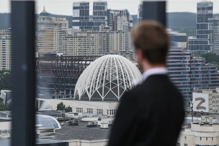 Уральский филармонический оркестр на крыше ЖК Форум Сити. Екатеринбург