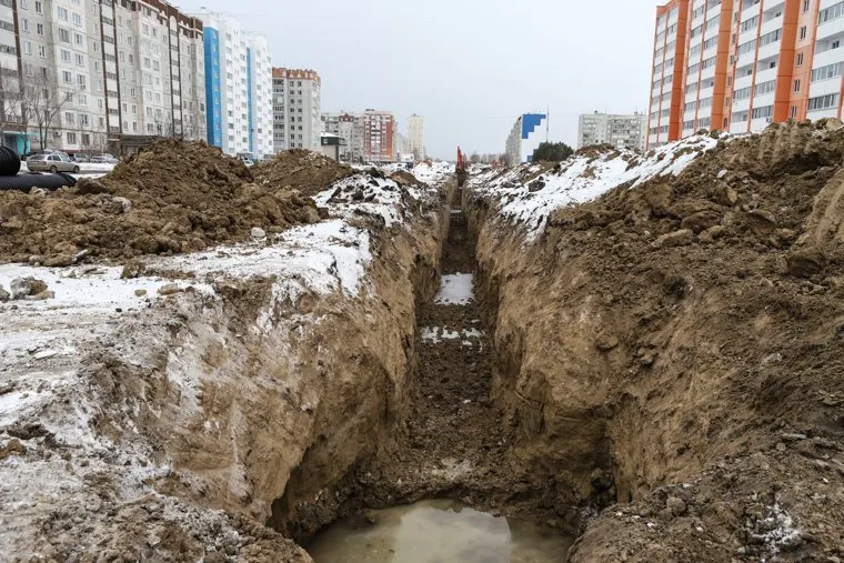 Ремонтные работы на ул. Мальцева. Курган