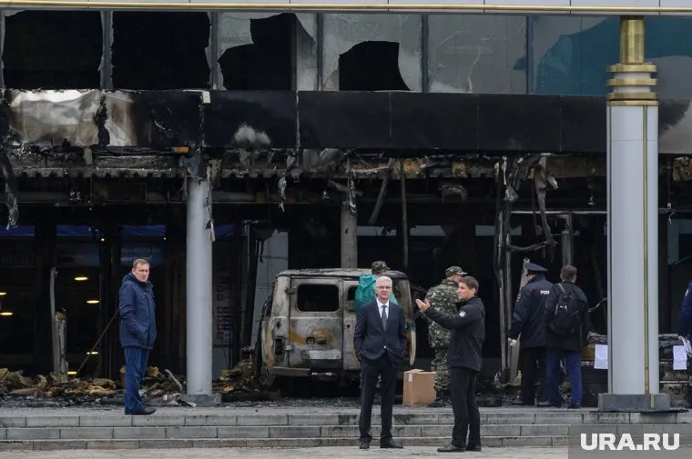 От входной группы ККТ после пожара практически ничего не осталось