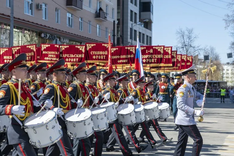 Парад.Бессмертный полк. Пермь