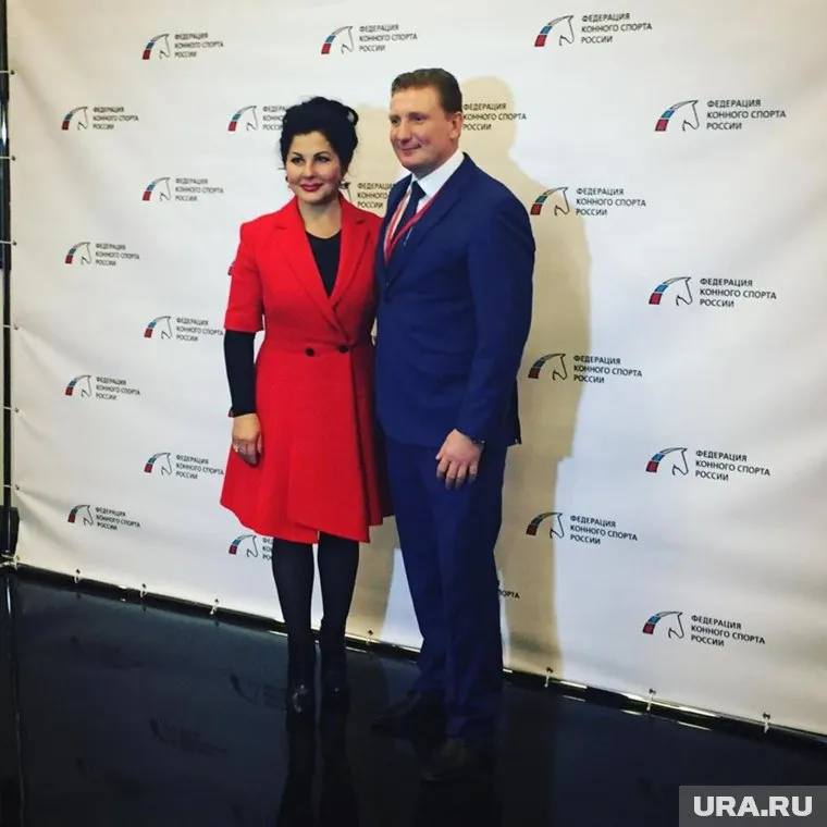 Марина Сечина вместе с еще одним претендентом на пост Маслова - известным наездником Владимиром Белецким