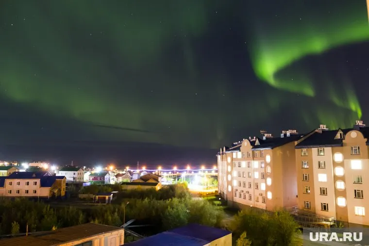 Северное сияние наблюдали жители Сургута, Радужного и Нефтеюганска