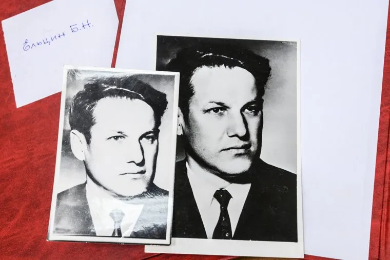Фотографии первого президента России Бориса Ельцина в архиве Музейно-выставочного комплекса УрФУ. Екатеринбург