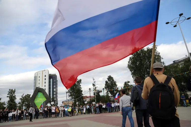 Пикет в поддержку независимых кандидатов Мосгордумы. Тюмень.