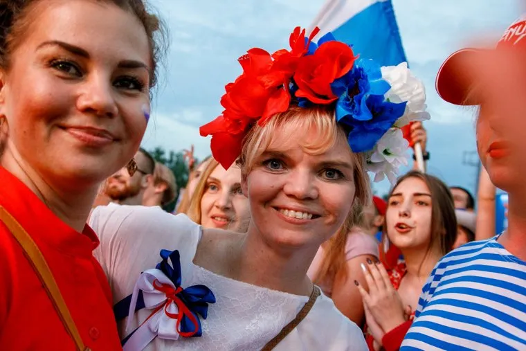 Фан-зона ЦПКиО. Матч Россия - Хорватия.