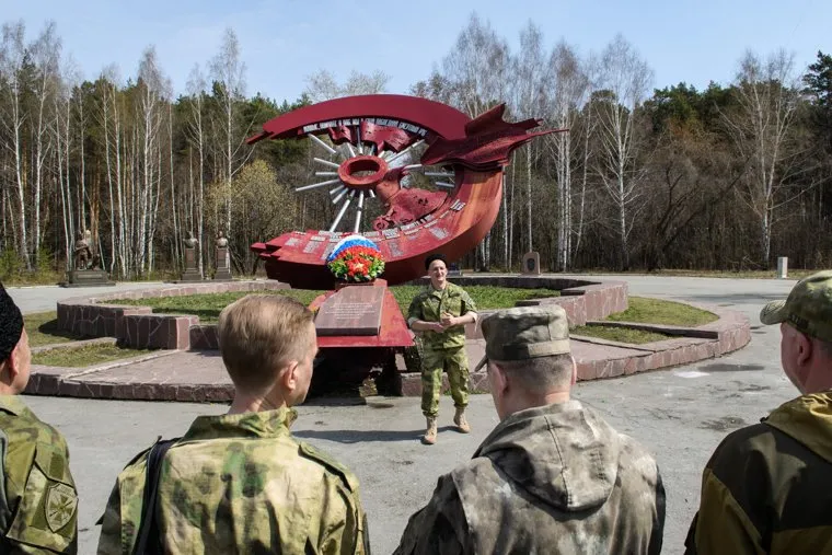 Добровольцы Донбасса в парке Маяковского. Екатеринбург